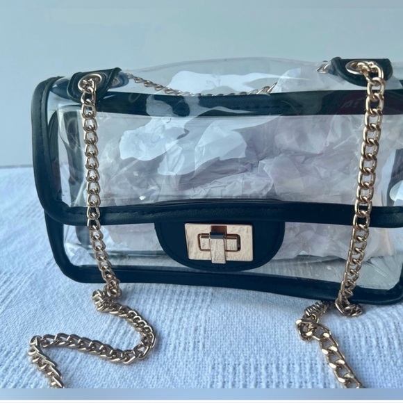 Jane & berry CLEAR Elegant Black and Gold
Crossbody Bag Nordstrom - Picture 6 of 13